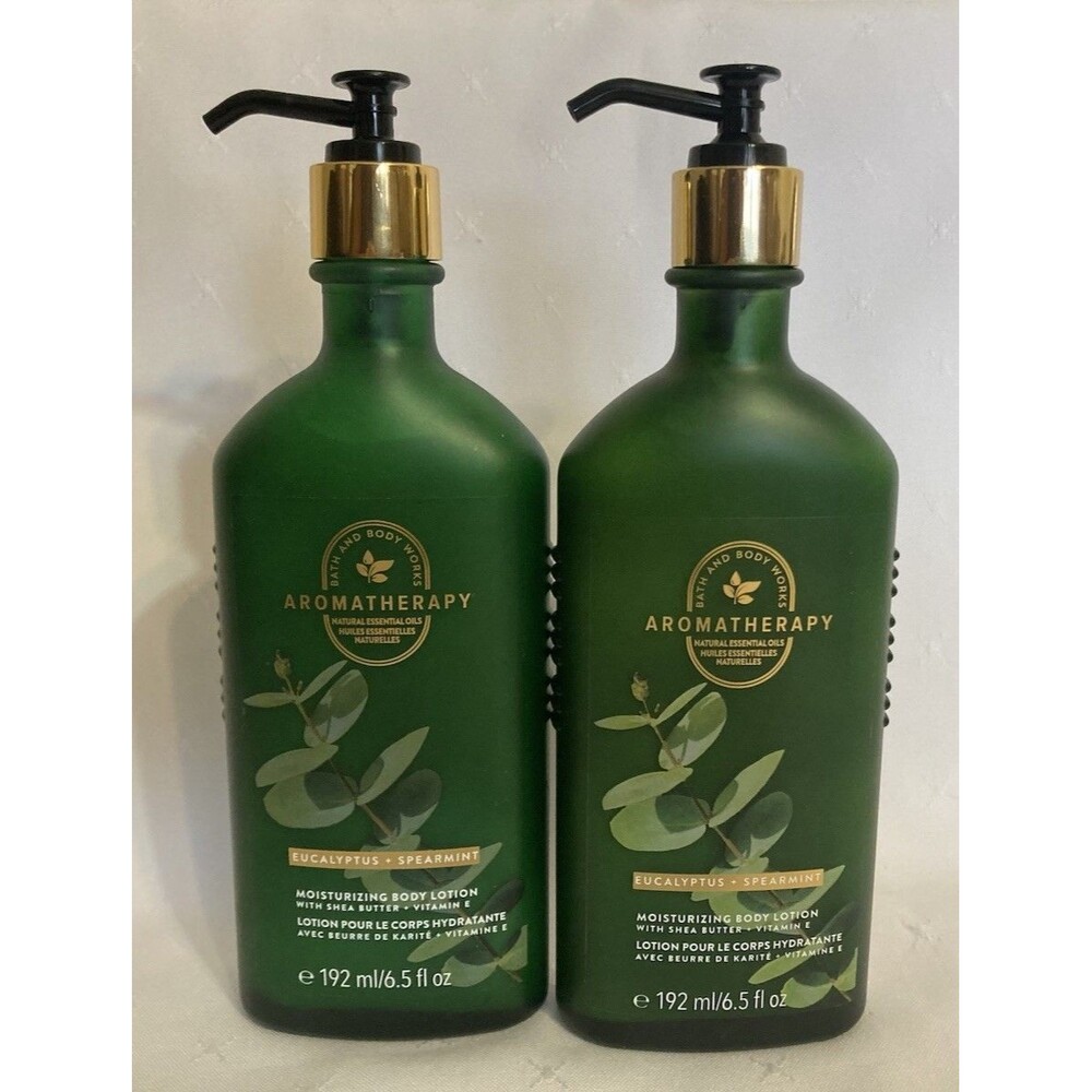 Bath & Body Works Aromatherapy Eucalyptus Spearmint Moisturizing Body Lotion x 2